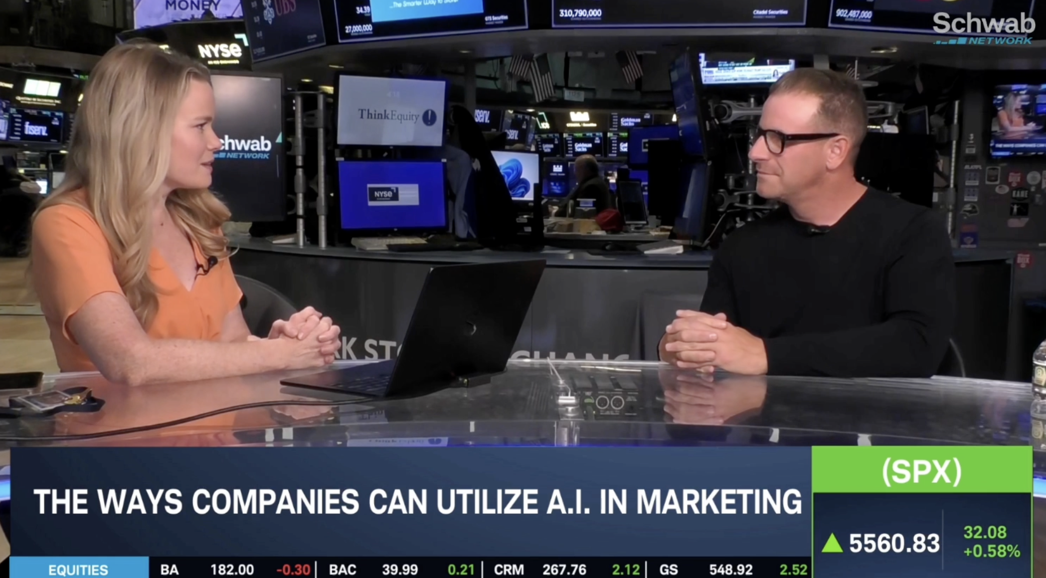 Still image of RAD Intel CEO on Schwab Network